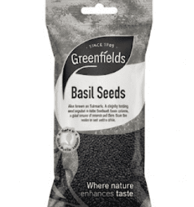Greenfields Premium Basil Seeds (Sabja Seeds) – Natural Superfood for Drinks, Desserts & Healthy Recipes