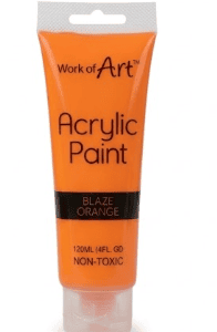 Acrylic Paint – Blaze Orange