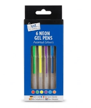 UST Stationery 6 Neon Gel Pens