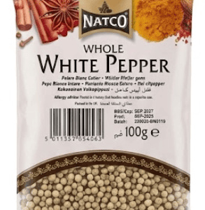 Natco Whole White Pepper (100g)