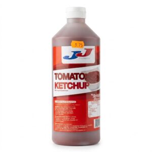 JJ Foodservice SQ-easy Tomato Ketchup Bottle 1L