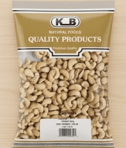 K.B Natural Foods Premium Whole Cashew Nuts – 700g