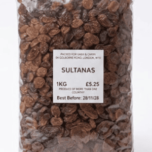 Sultanas 1kg – Premium Dried Sultanas
