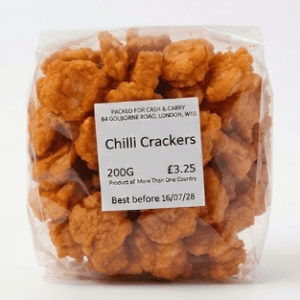 Chilli Crackers 200g – Spicy Crunchy Savoury Snack